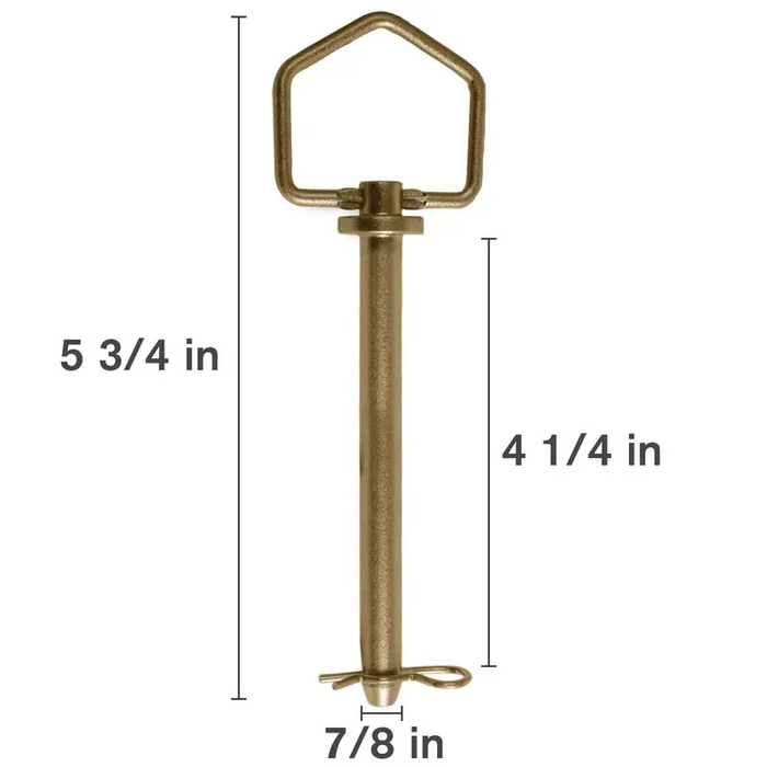 Swivel-Handle Forged Hitch Pin with Clip
